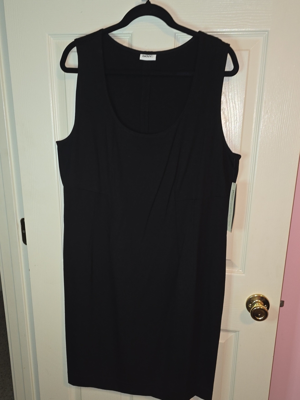 DKNYC Black Tank Dress with‎ Scoop Neckline